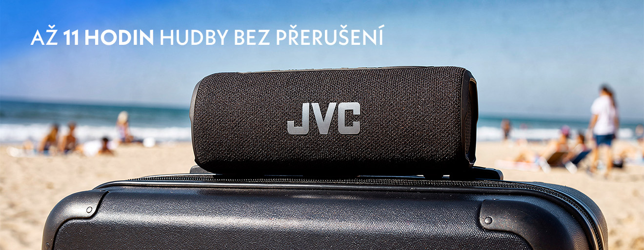 Přenosný reproduktor JVC, 11 hodin výdrž baterie