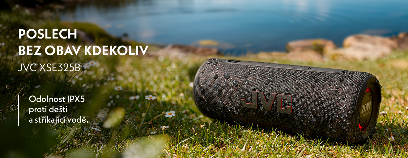 Přenosný reproduktor JVC, voděodolnost IPX5